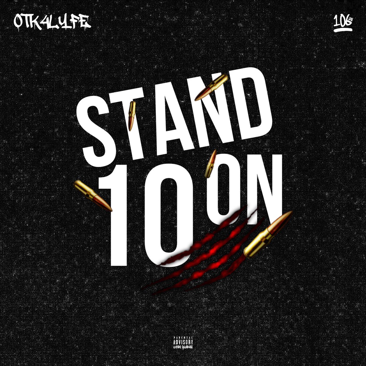 DBJ_Graphix's tweet image. 120th Official Cover Art 🥷, @OTK4LYFE44 “Stand On 10” (feat. @DaBoi_Jaiden) Out Now!!! 😏