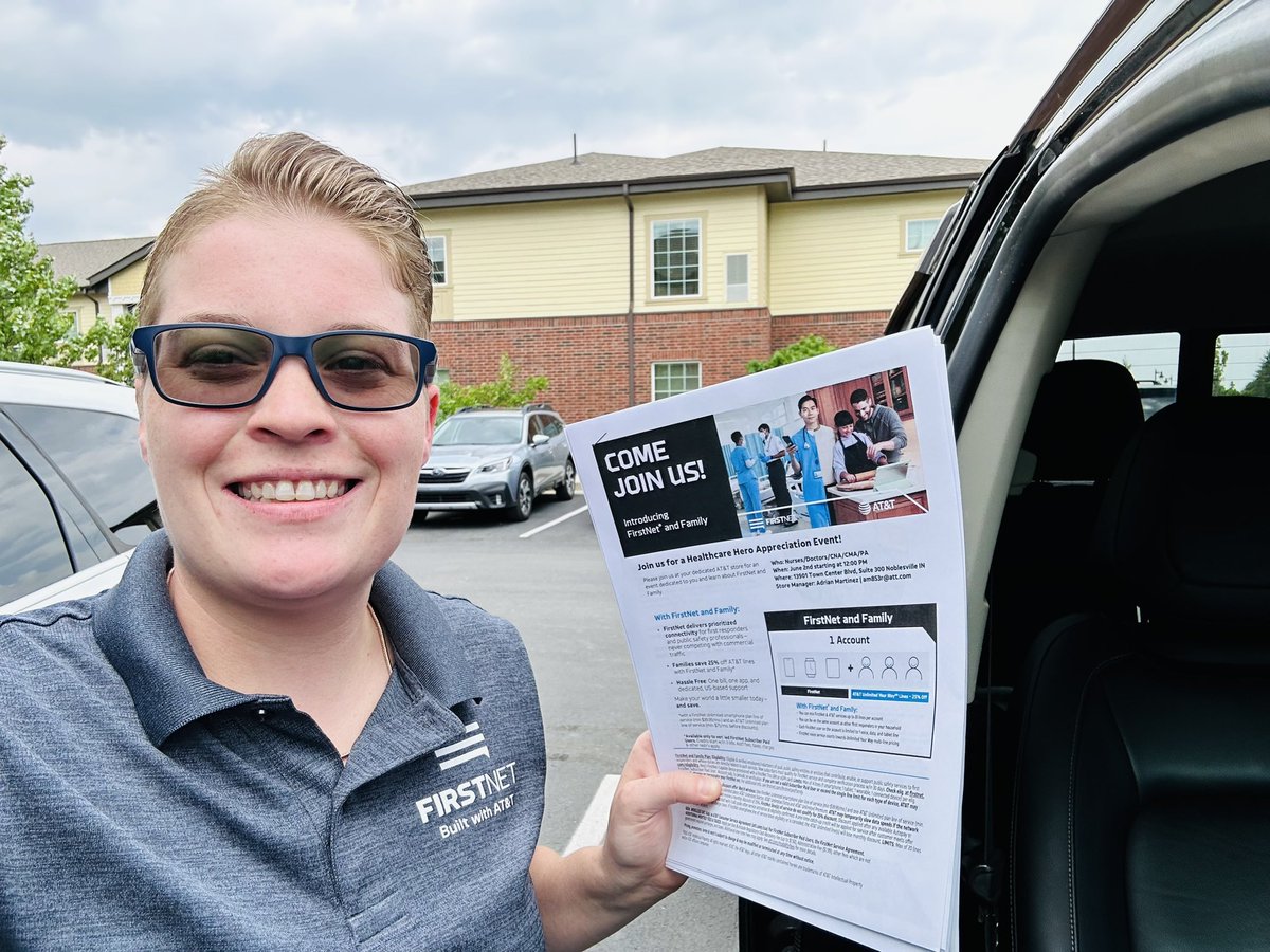 TabithaSizemo14's tweet image. Had to get some flyer drops in on this beautiful #FirstNetFriday for our HTC store location to host an appreciation event for our frontline warriors! We appreciate you! 🏥👩‍⚕️#Partnership @FirstNet @Mmmgood34 @WolfpackGLM @GreaterLakesMkt @BrianWest_GLM