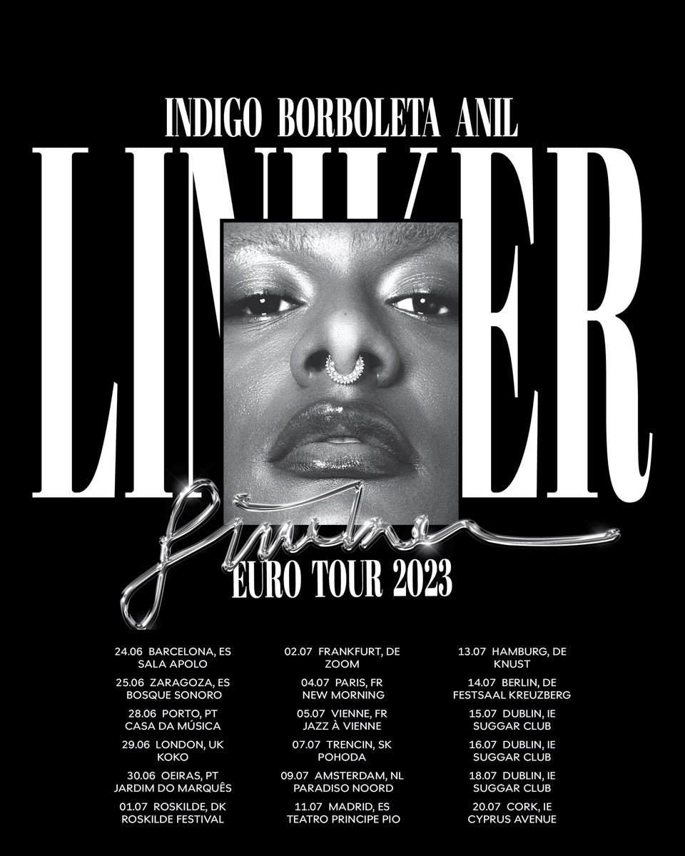 I’ll fly with you 🦋 Indigo Borboleta Anil Euro Summer Tour 2023