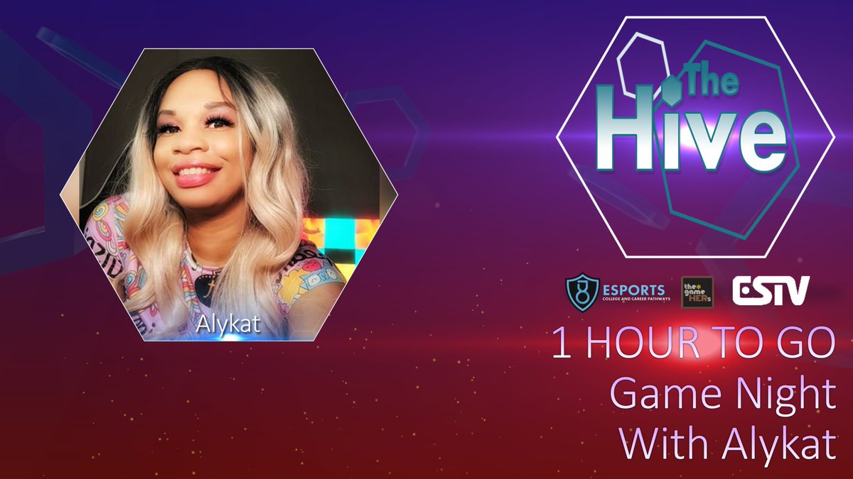 Esports College & Career Pathways (@esportsccp) on Twitter photo We are so excited 🤩 to have <a href="/thatsoalykat/">Aly</a> back stream for us tonight. So it's 1 hour until stream goes live w game night. Come join and support her as she plays a game she enjoys that is also fun!
#game night
<a href="/estvesportstv/">ESTV - Esports TV</a> <a href="/thegamehers/">the*gamehers</a> We are so excited 🤩 to have <a href="/thatsoalykat/">Aly</a> back stream for us tonight. So it's 1 hour until stream goes live w game night. Come join and support her as she plays a game she enjoys that is also fun!
#game night
<a href="/estvesportstv/">ESTV - Esports TV</a> <a href="/thegamehers/">the*gamehers</a>