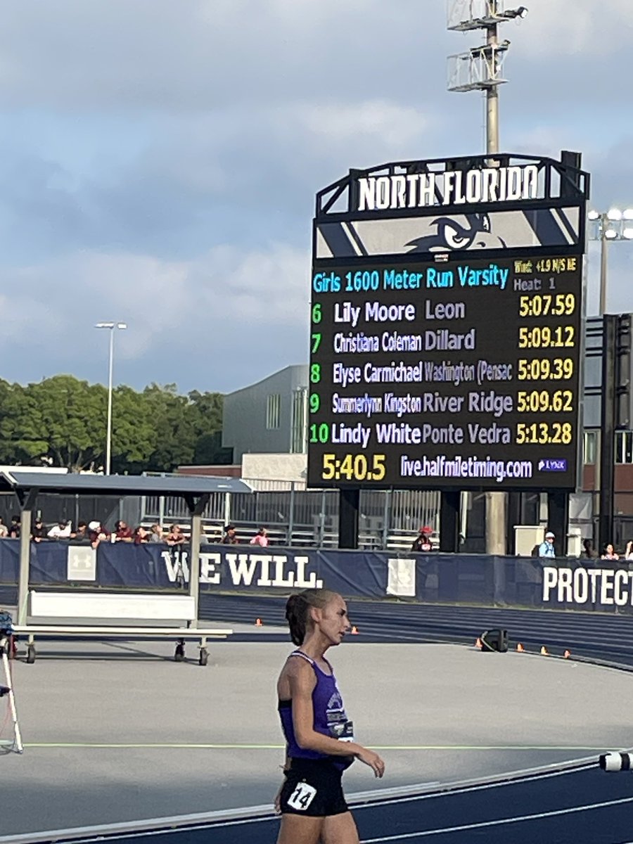 Summer Kingston just broke her own PR at the State Finals by 3 seconds in the 1 mile! Awesome job! <a href="/rrhsknights/">River Ridge Knights</a> <a href="/RRGirlsWts/">RRHS Athletic Director</a> <a href="/RRHSTrack_N_Fld/">RRHSTrackNField</a>