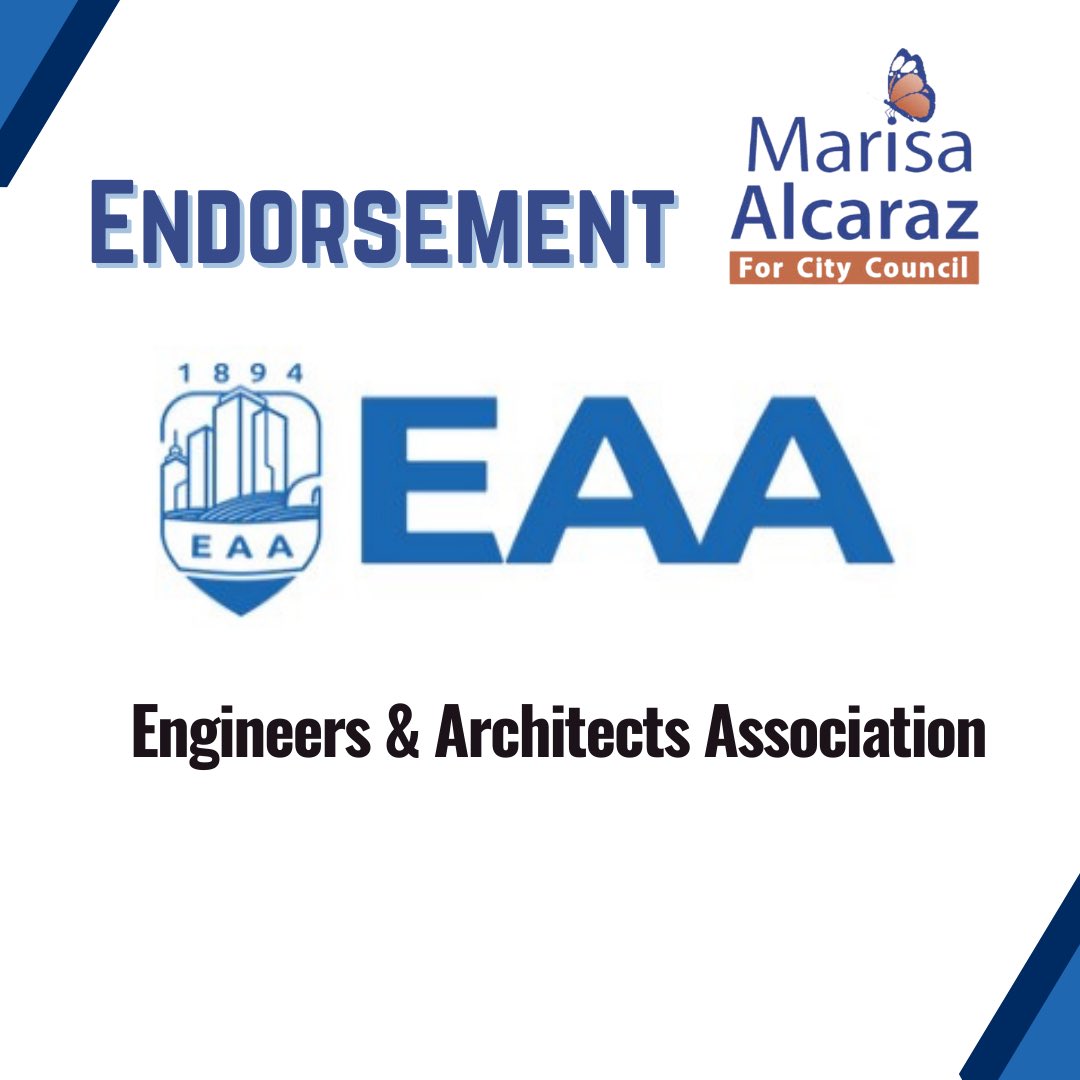 MarisaforLA's tweet photo. Our growing coalition of respected organizations is founded on the principles of collective action and making a positive impact. Thank you EAA for your support. 
2/2 https://t.co/W6xLmsCDgI