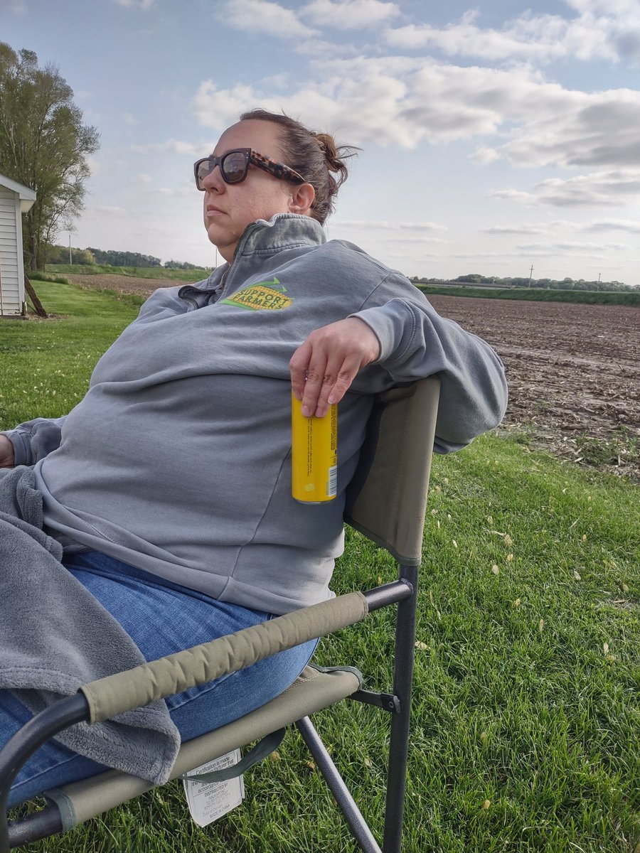 Regina: I'v had it with highschool kids. She is drinking a cocktail at a peewee baseball game