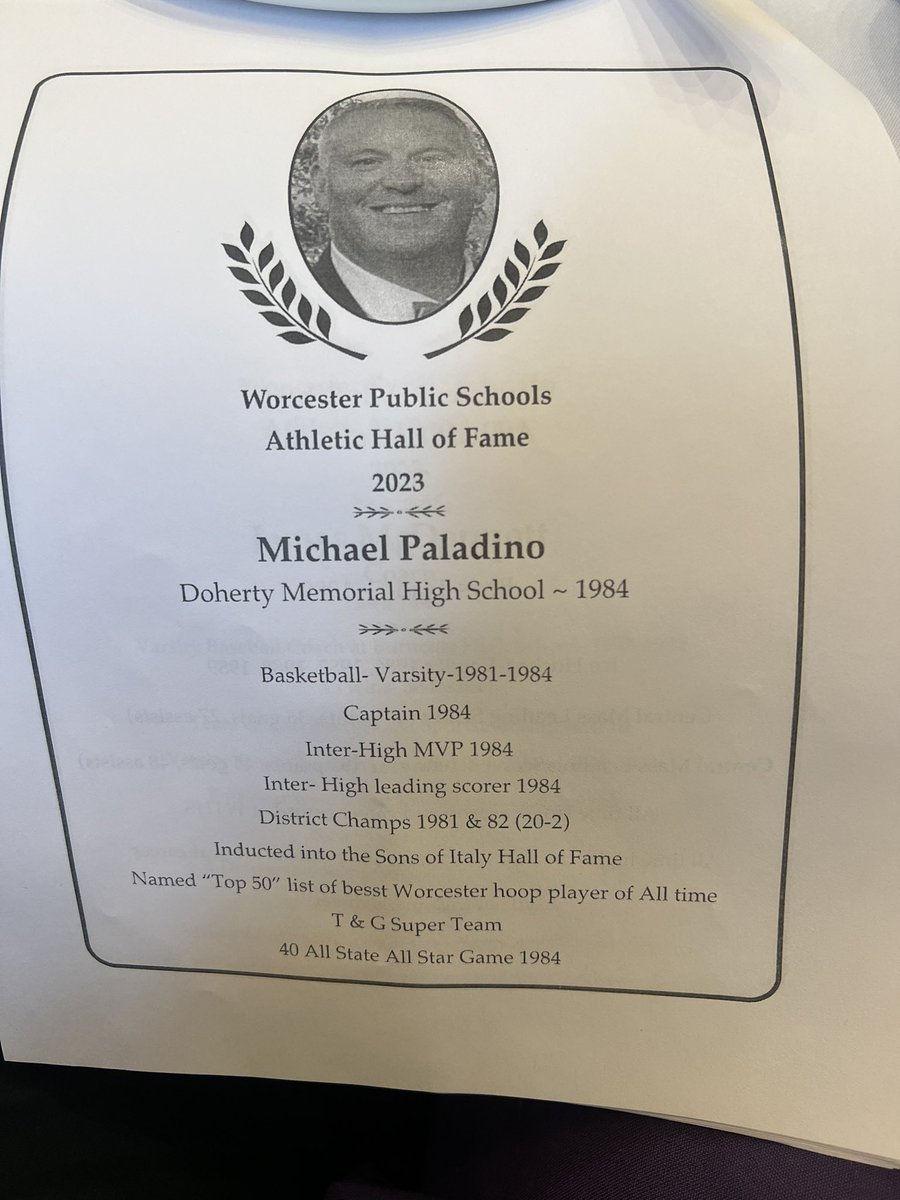 jackwoods21's tweet photo. Congrats to Mike Paladino, aka Coach Pal, on your induction into the Worcester Public Schools Athletic Hall of Fame @CoachPal12 @PondersHoop @FiHoKingsAAU https://t.co/ckYUOYu7u5