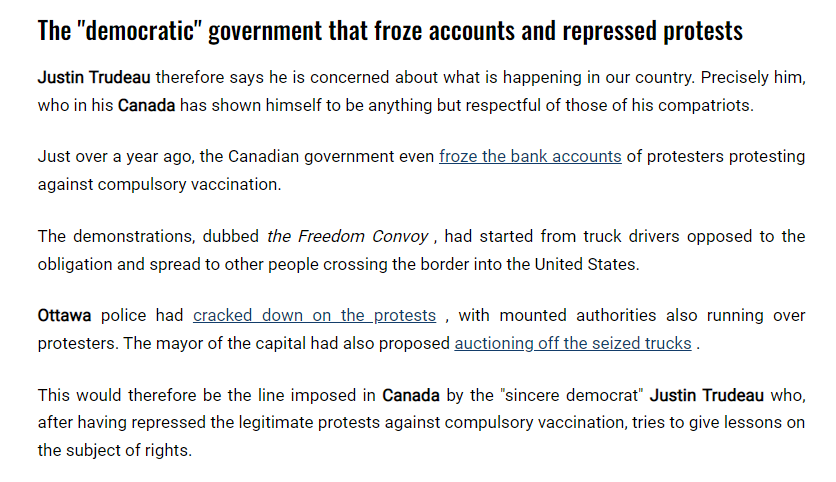 Italy's media is roasting hypocritical @JustinTrudeau after he lectured Italian PM @GiorgiaMeloni on LGBTQ issues. 

'The 'democrat' Justin Trudeau who, after having repressed legitimate protests against compulsory vaccination, tries to give lessons on rights.'