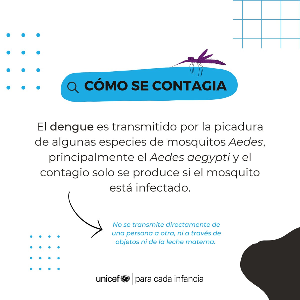 UNICEFperu's tweet image. ⚠️ 🦟 El #Dengue está aquí. ¿A qué síntomas debemos estar alertas? ¿Cómo podemos evitar el contagio?
👉 No relajemos los cuidados. Sigue estos consejos y cuida a tu familia y a ti del dengue.