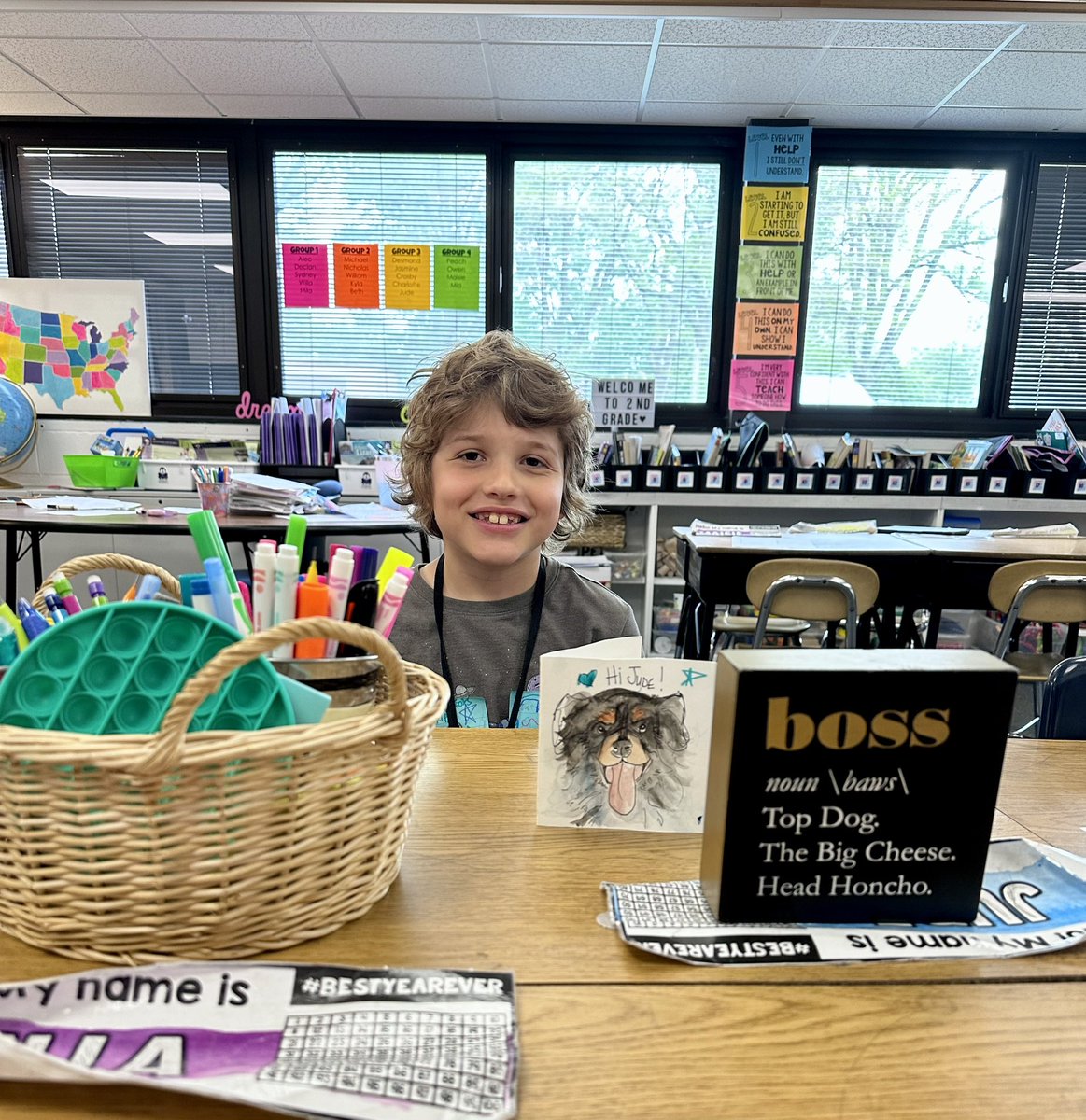 VIP: Jude! The guy that brings smiles, laughter and a whole lot of joy to our classroom 🥰 We are so thankful we get to spend our days with Jude and loved giving him a special day ❤️ <a href="/AHSD25Patton/">Patton Elementary</a>