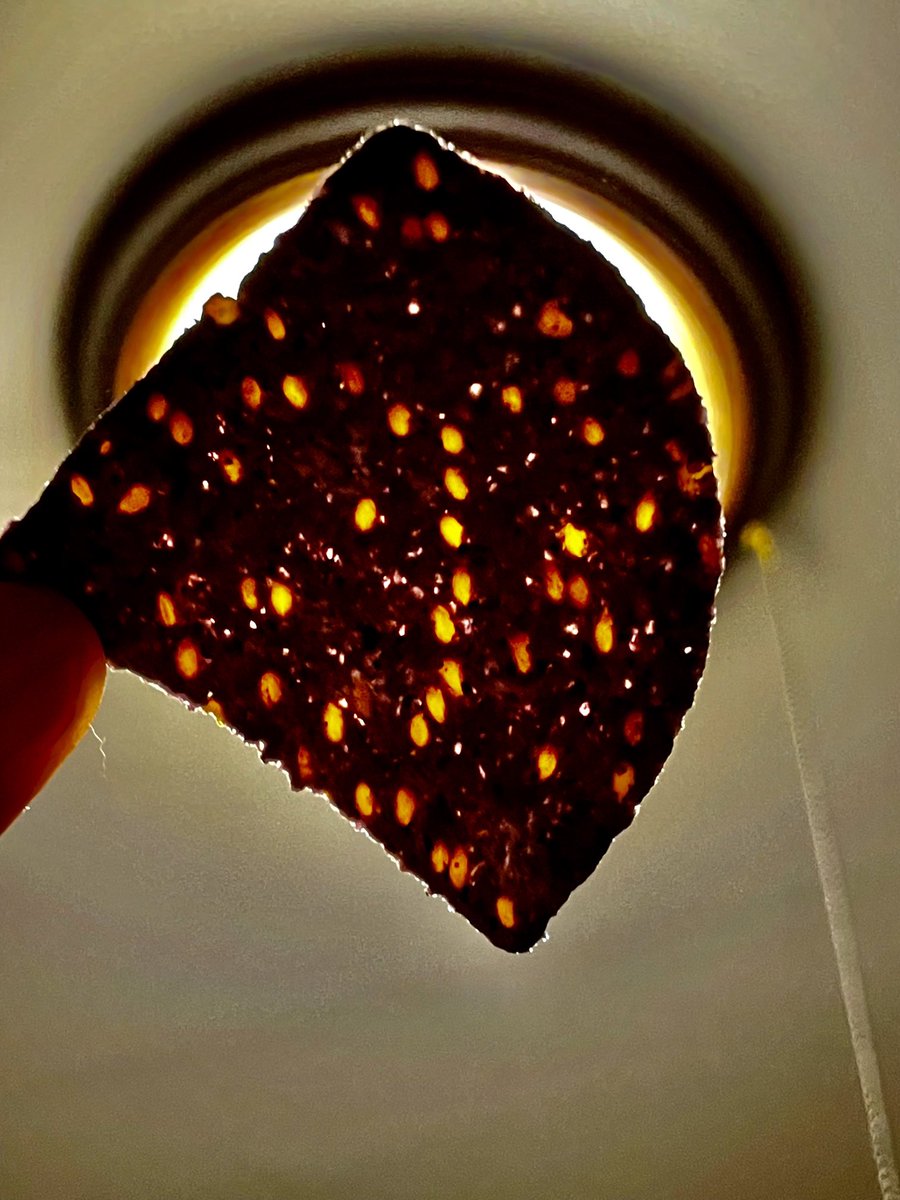alunellab's tweet image. #Polarity of flax seeds in a chip. Hmm I ate it.