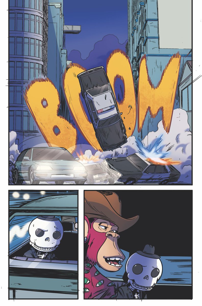 Juliandacreatve's tweet image. Bear, don’t care. I’m doing my best work. 
Colors @RodrigoOtaguro 
Featuring : @SalBones666 , @ApeofPoland