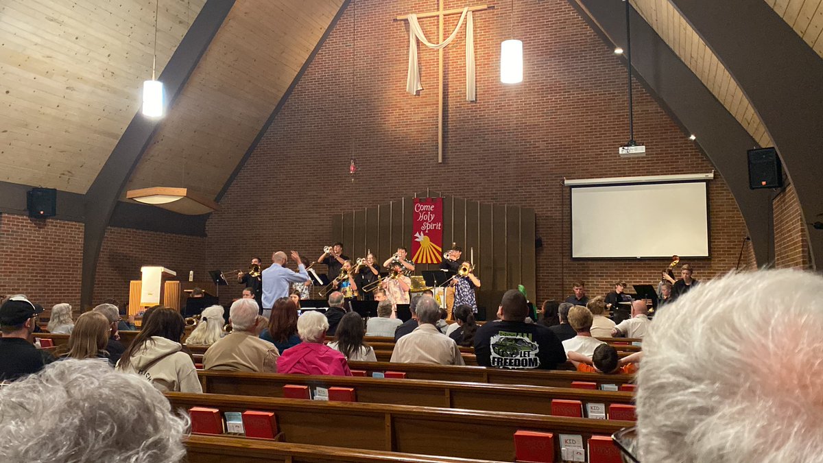 Enjoying <a href="/EastNobleBands/">East Noble Bands</a> Jazz band at Avilla Calvary UMC tonight!  Bravo!!