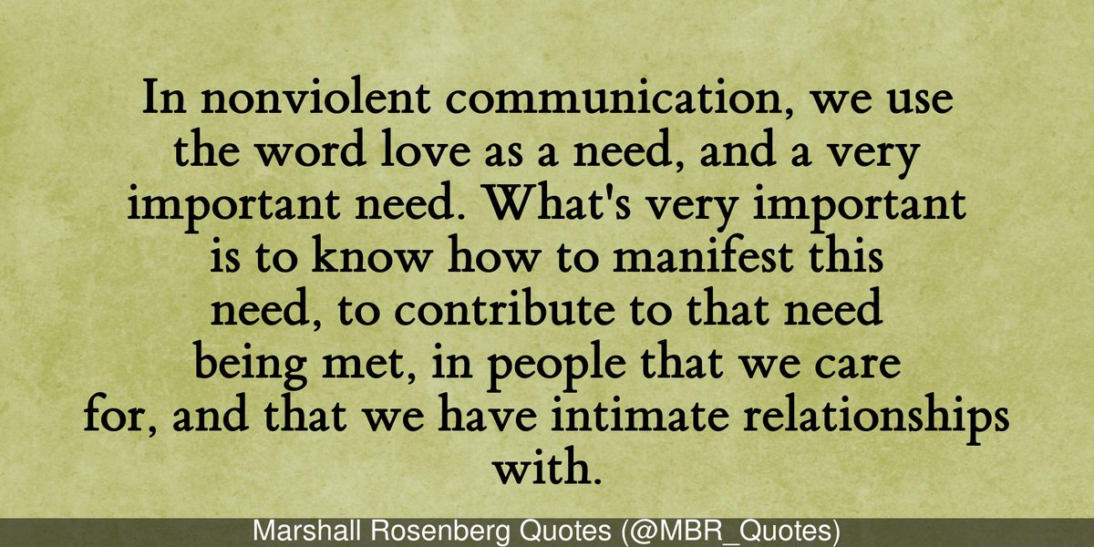 #NonviolentCommunication #NVC #MarshallRosenberg