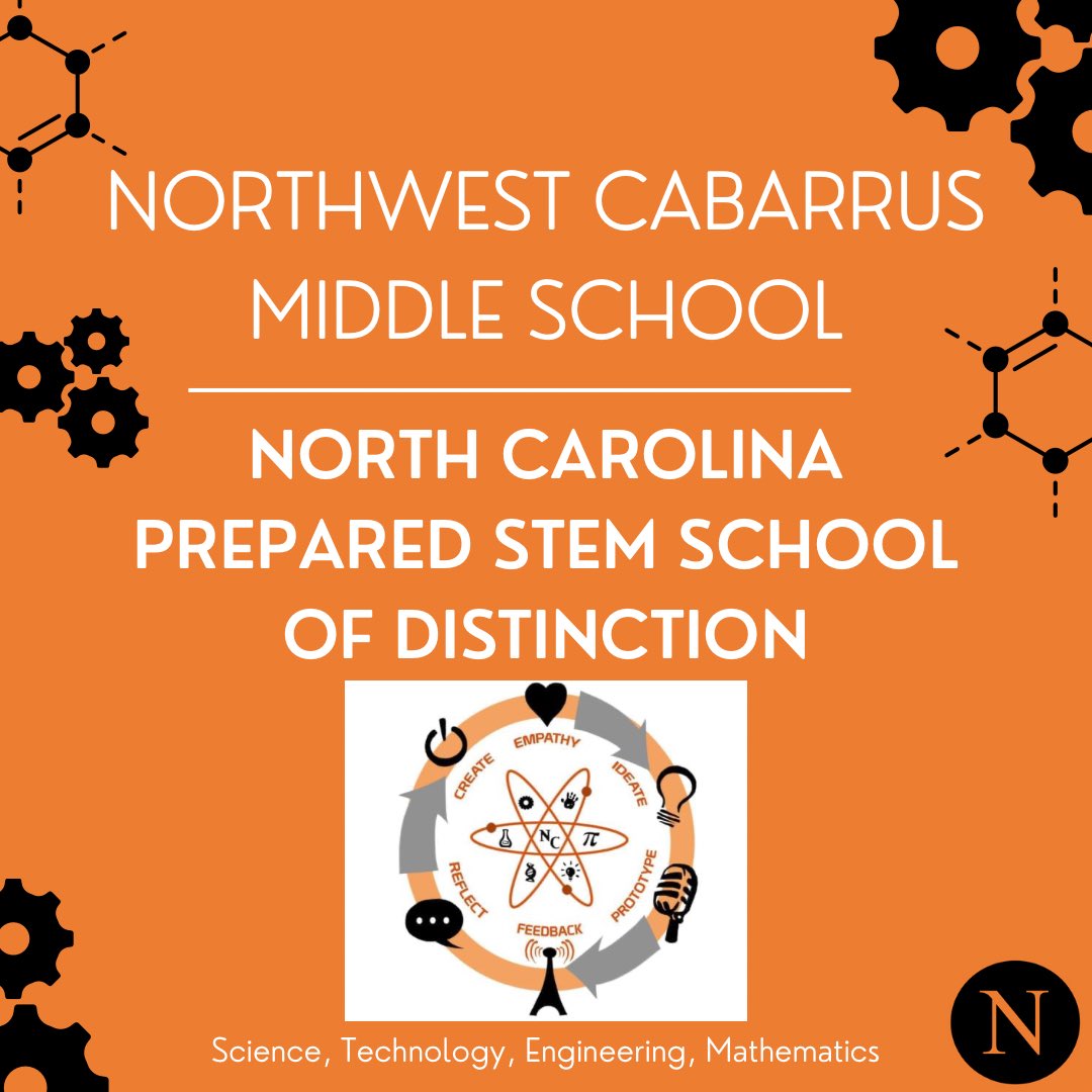 NW Cabarrus Middle (@ncmstitans) on Twitter photo The NC Department of Public Instruction announced NCMS will be recognized as a STEM school of Distinction to the NC State Board of Education in the fall! Congratulations to our students, staff, and NW community! 🧡🖤<a href="/CabCoSchools/">Cabarrus Co. Schools</a> <a href="/CCSSTEM/">Cabarrus County STEM</a> <a href="/JohnKopickiCCS/">John Kopicki</a> The NC Department of Public Instruction announced NCMS will be recognized as a STEM school of Distinction to the NC State Board of Education in the fall! Congratulations to our students, staff, and NW community! 🧡🖤<a href="/CabCoSchools/">Cabarrus Co. Schools</a> <a href="/CCSSTEM/">Cabarrus County STEM</a> <a href="/JohnKopickiCCS/">John Kopicki</a>