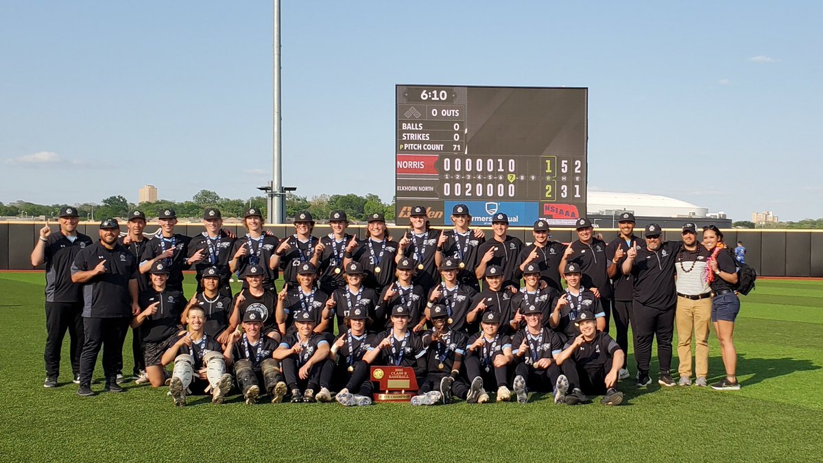 Congratulations, Elkhorn North High School -  the 2023 NSAA Class B State Baseball champions! #nebpreps