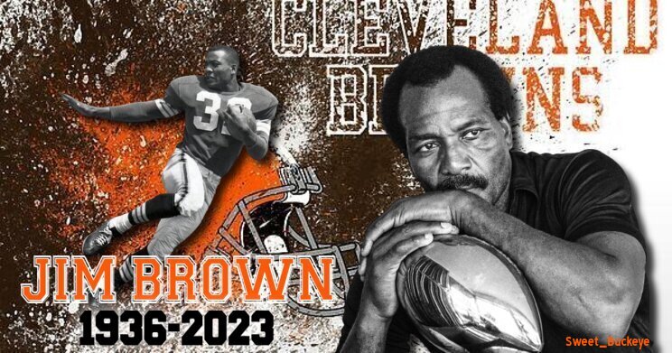 One of the greatest to ever play the game has left the field. #JimBrown #RIPtotheGOAT #ClevelandBrowns