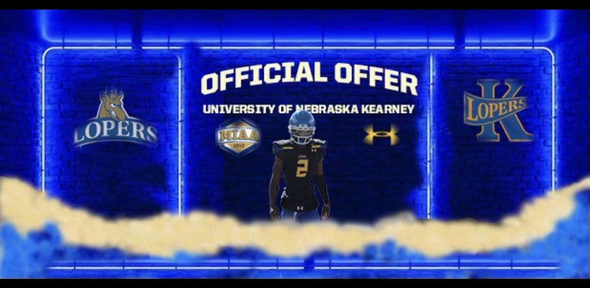 Blessed to receive and offer from the university of Kearney <a href="/_CoachDelk/">Jake Mandelko</a> <a href="/UNK_Football/">UNK Football</a>