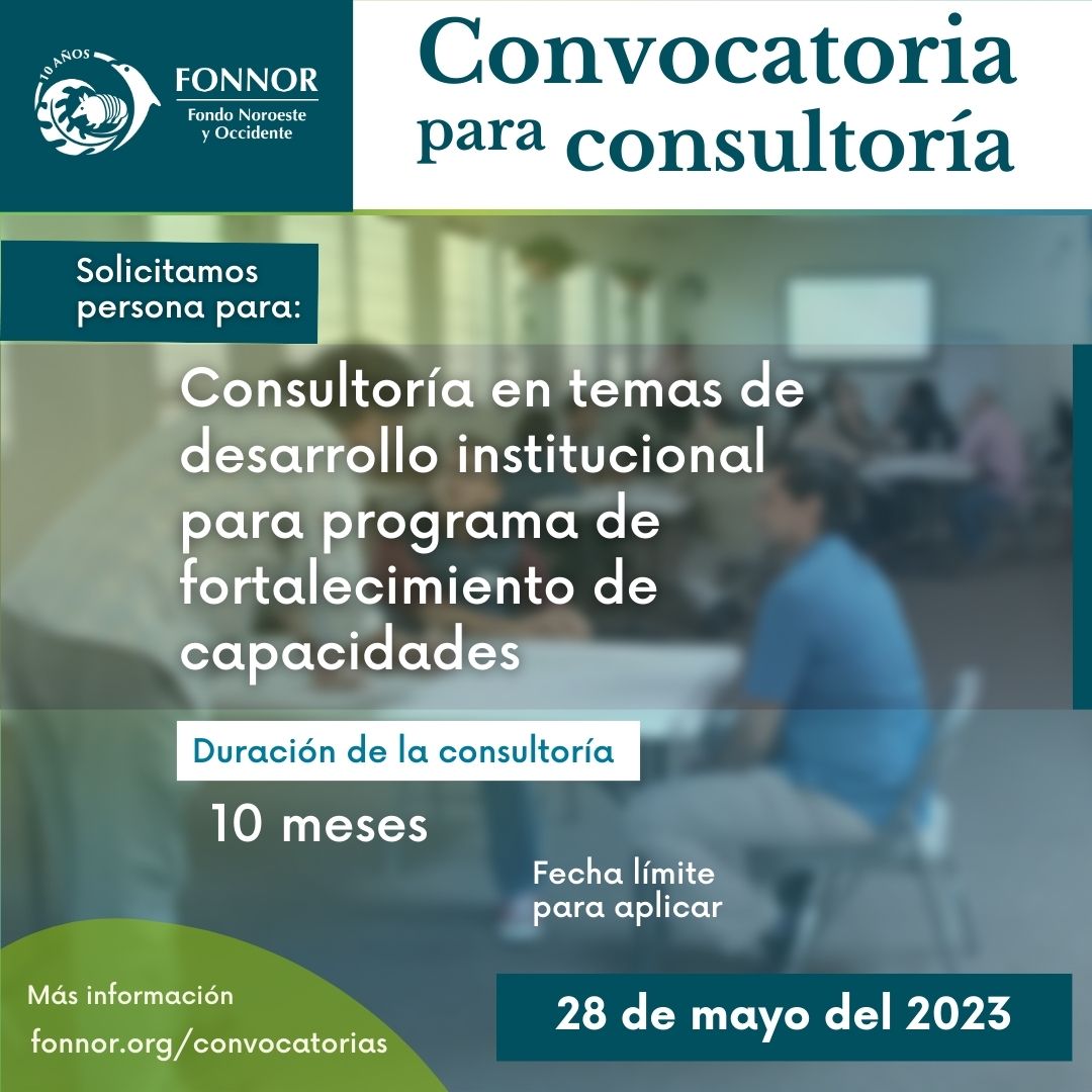 #FONNOR  #FortalecimientoDeCapacidades, solicita: “𝐂𝐨𝐧𝐬𝐮𝐥𝐭𝐨𝐫í𝐚 𝐞𝐧 𝐭𝐞𝐦𝐚𝐬 𝐝𝐞 𝐝𝐞𝐬𝐚𝐫𝐫𝐨𝐥𝐥𝐨 𝐢𝐧𝐬𝐭𝐢𝐭𝐮𝐜𝐢𝐨𝐧𝐚𝐥 𝐩𝐚𝐫𝐚 𝐩𝐫𝐨𝐠𝐫𝐚𝐦𝐚 𝐝𝐞 𝐟𝐨𝐫𝐭𝐚𝐥𝐞𝐜𝐢𝐦𝐢𝐞𝐧𝐭𝐨 𝐝𝐞 𝐜𝐚𝐩𝐚𝐜𝐢𝐝𝐚𝐝𝐞𝐬".

Enlace 👇
acortar.link/DCQ0Bm