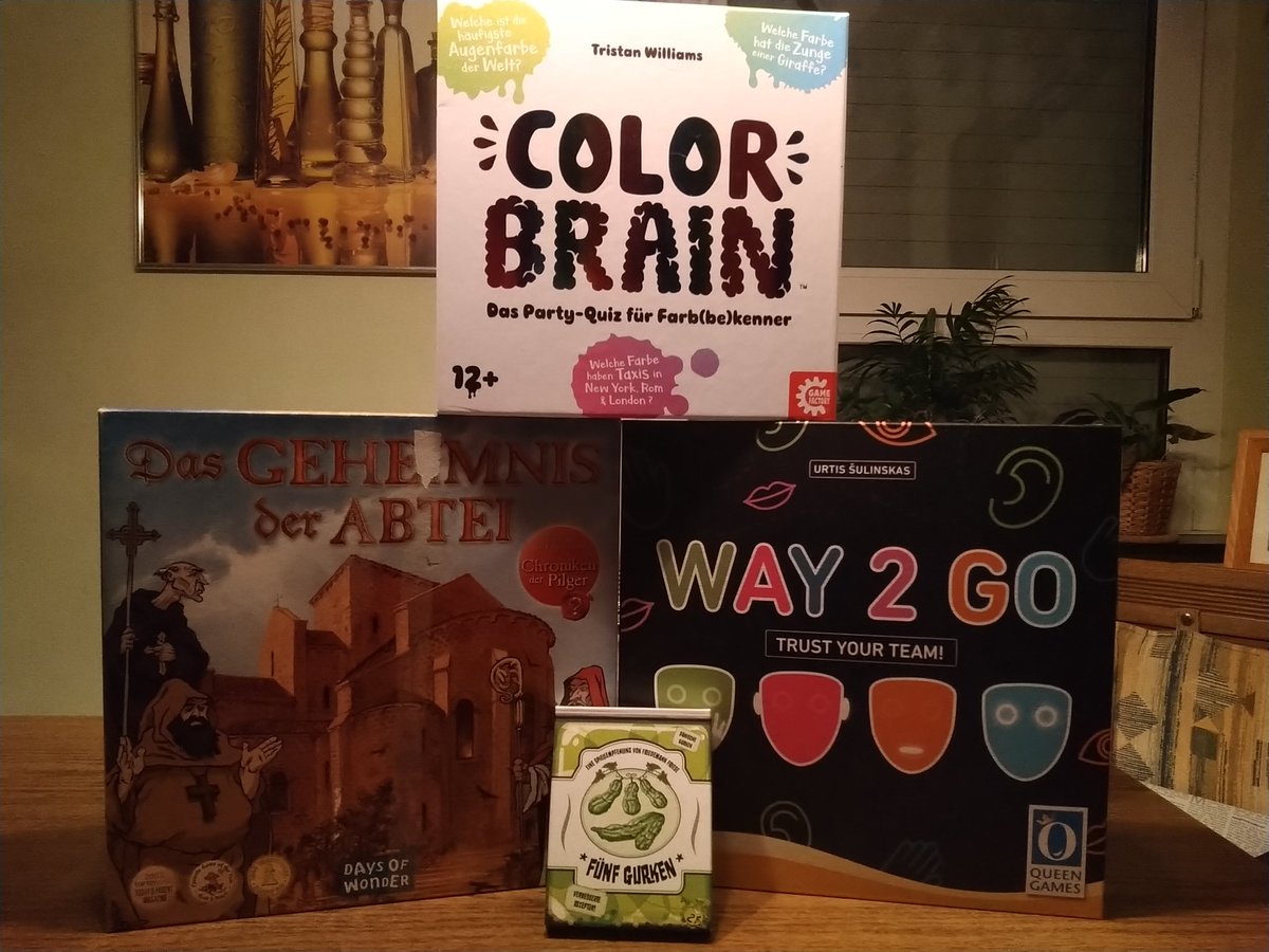 Xylocarpis's tweet image. Das wurde am #Spieleabend gespielt (+Just One) . Wir konnten uns auf ein Spiel des Abends nicht einigen, nur darauf, dass es &quot;Way 2 Go&quot; eben nicht ist