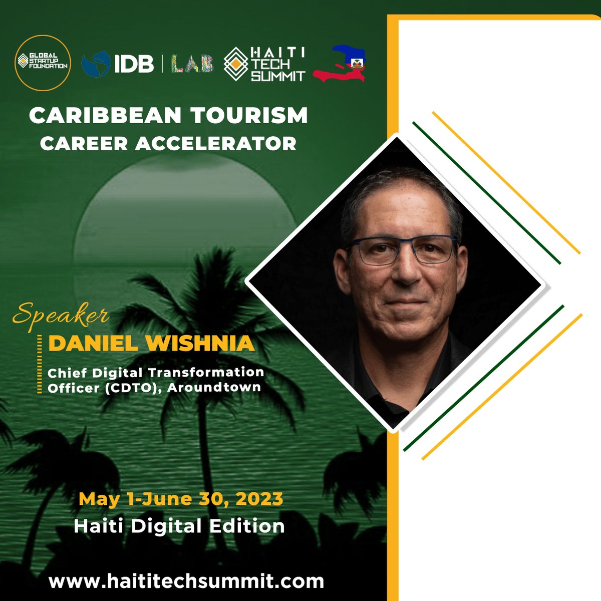 Thank you to our incredible speaker Daniel Wishnia at the Caribbean Tourism Career Accelerator Program! for sharing your expertise, insights, and inspiration with our aspiring entrepreneurs. 

#GSFAccelerator #SpeakerAppreciation #caribbeantourismaccelerator