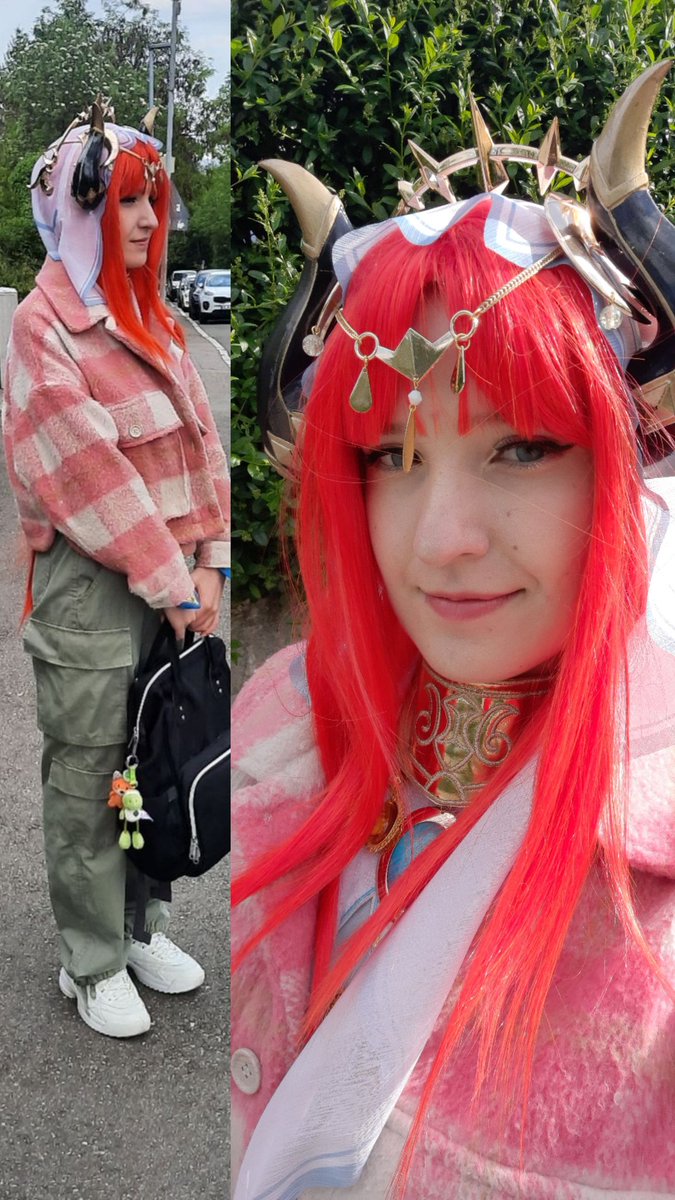 CraaaazyFox's tweet photo. 🙈Backstage🙈

💖There was a photoshoot in Nilou. I'm so happy, the place looked like Sumeru and the fotos came out like the character was out of the game💖
📈 And I really liked the makeup that I did. The skill has grown📈 🤗Thanks @pitoucosplay for the help🤗

#cosplay https://t.co/D8uYYeMkl4