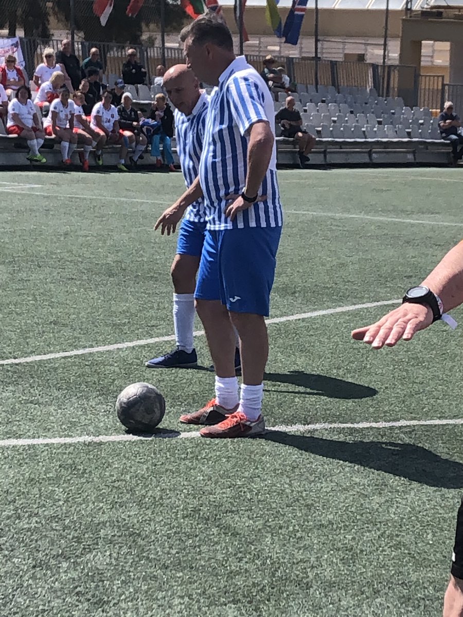 Ladies and gents Mr Chris Waddle, still mazy/crazy after all these years and taking on #LOFC at #walkingfootball #Mallorca2023 #NUFC #THFC #Owls