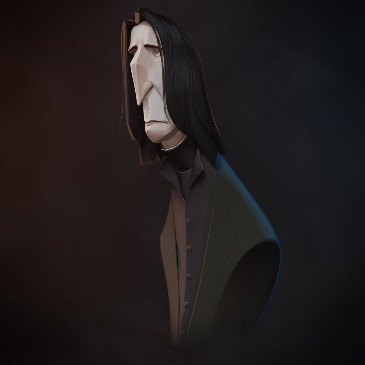 'Severus Snape' by @Andrew_Karpuxa blenderartists.org/t/severus-snap… #b3d #blender3d #blenderart #blenderrender #blendercommunity