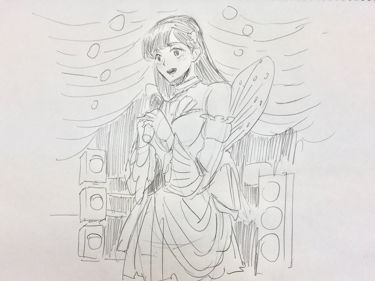 アイドルというお題で描いた絵 