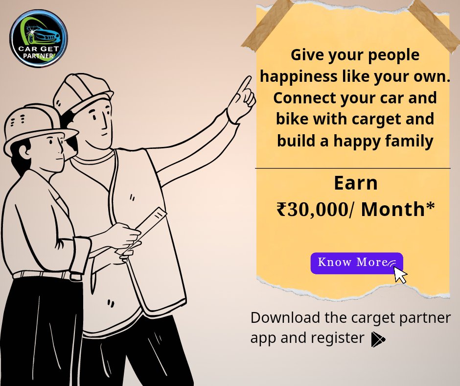 cargetcabs's tweet photo. Your and the public's happiness is now in your hands.🤝
 Add yourself as carget partner, register your car and bike.🏍️🚖

Earn 30000 per month and stand by yourself and everyone.💰🫂

#cargetdriver #cargetpartner #earningmoney #confirmyourride https://t.co/tt61aeOVQi