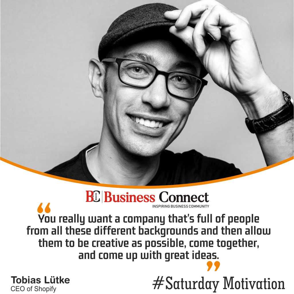 'You really want a company that's full of people from all these different backgrounds and then allow them to be creative as possible, come together, and come up with great ideas.'-Tobias Lütke

#TobiasLütke #Motivationsaturday #Inspiration #GoalGetter #BelieveInYourself #DreamBig