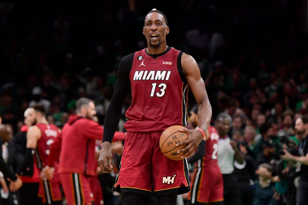 Bam Adebayo is the 3rd player in Heat postseason history with 20 points, 15 rebounds and 5 assists in a playoff game, joining LeBron James (4x) and Shaquille O'Neal.