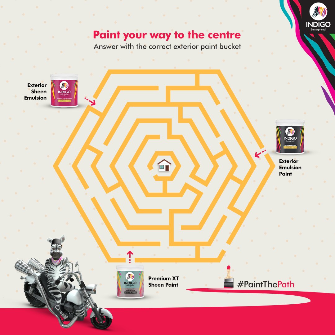 indigopaints's tweet photo. Follow the steps below to participate: ​

1. Follow Indigo Paints on Instagram ​

2. Answer with the correct exterior paint bucket with #PaintThePath​

3. Tag 2 of your friends to join the fun ​

The winner will be selected from those who follow all the steps. ​

#ContestAlert https://t.co/03MaizEx6L
