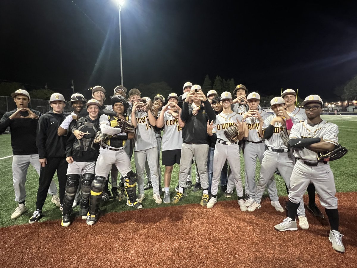 . <a href="/odowd_baseball/">Bishop O'Dowd High School Baseball</a> moves on to the <a href="/CIFNCS/">CIF-NCS</a> Semifinals!  They will play the winner of Cardinal Newman/St. Mary’s (Berkeley)
The Dragons defeated Alhambra tonight 1-0 
#bodfinalscore