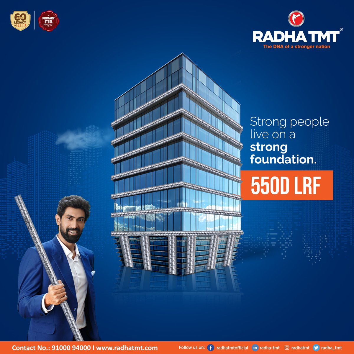 Radha_TMT's tweet photo. Radha TMT, with its finest grade 550D LRF, sets an excellent example of successful buildings by emphasising a strong base and strong foundation. Strong buildings, happy lives!
Check us out at: https://t.co/La1g1x17uy
#construtionbars #uniqueness #uniquebars #quality #550DLRF https://t.co/PfZXeAYGqX