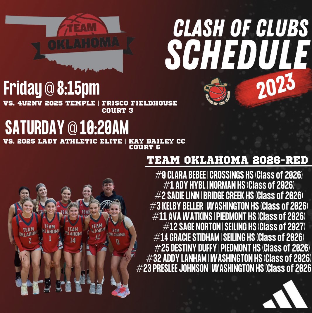 Tough game 1 at the #ClashoftheClubs23 in Dallas.  Our girls battled hard losing a close double OT game in the 2025 division!

Quick reset &amp; back at it in the morning! See you there 🫡 
<a href="/graciekay07/">Gracie Stidham</a> | <a href="/avawatkins_11/">Ava Watkins</a>