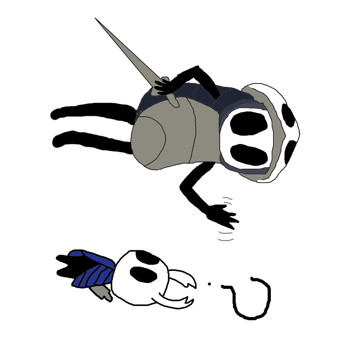SCrowd0's tweet image. A little Fanart     // Un pequeño Fan art
of Quirrel &amp;amp; The     de Quirrel y el caballero
Knight

I Hope you                Espero que les guste
enjoy

#hollowknightfanart  #HollowKnight
