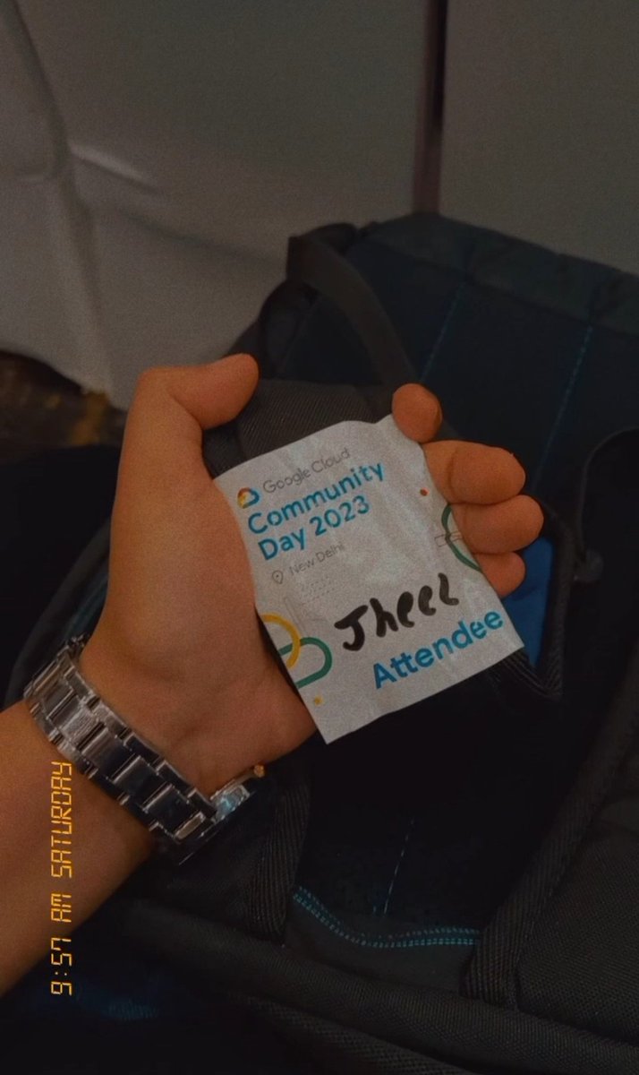 Heyyyy, super excited!!!!!!!
Google cloud community day 2023 New Delhi ☁️ 
At Radisson blu, New Delhi
<a href="/gdgcloudnd/">GDG Cloud New Delhi</a> <a href="/gdgnewdelhi/">GDG New Delhi</a> <a href="/gdg_noida/">GDG Noida</a> <a href="/stack_stream/">stackstream</a>