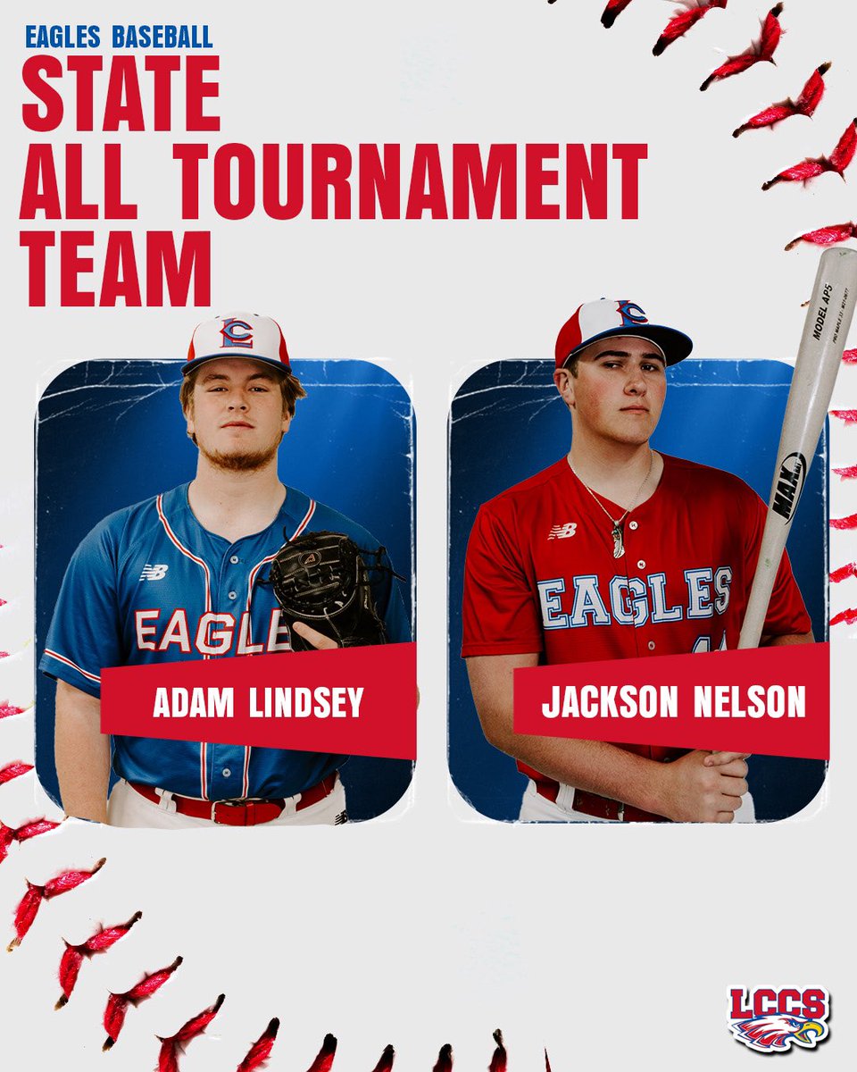 LCCSathletics's tweet photo. Congratulations to Eagles making the TAPPS Div III State All-Tournament Team: Adam Lindsey and Jackson Nelson! 🦅⚾️ #lccseagles #wogwag #finalfour @PSTxHSBaseball  @dfwvarsity @LSCSN https://t.co/ug96de1EQo
