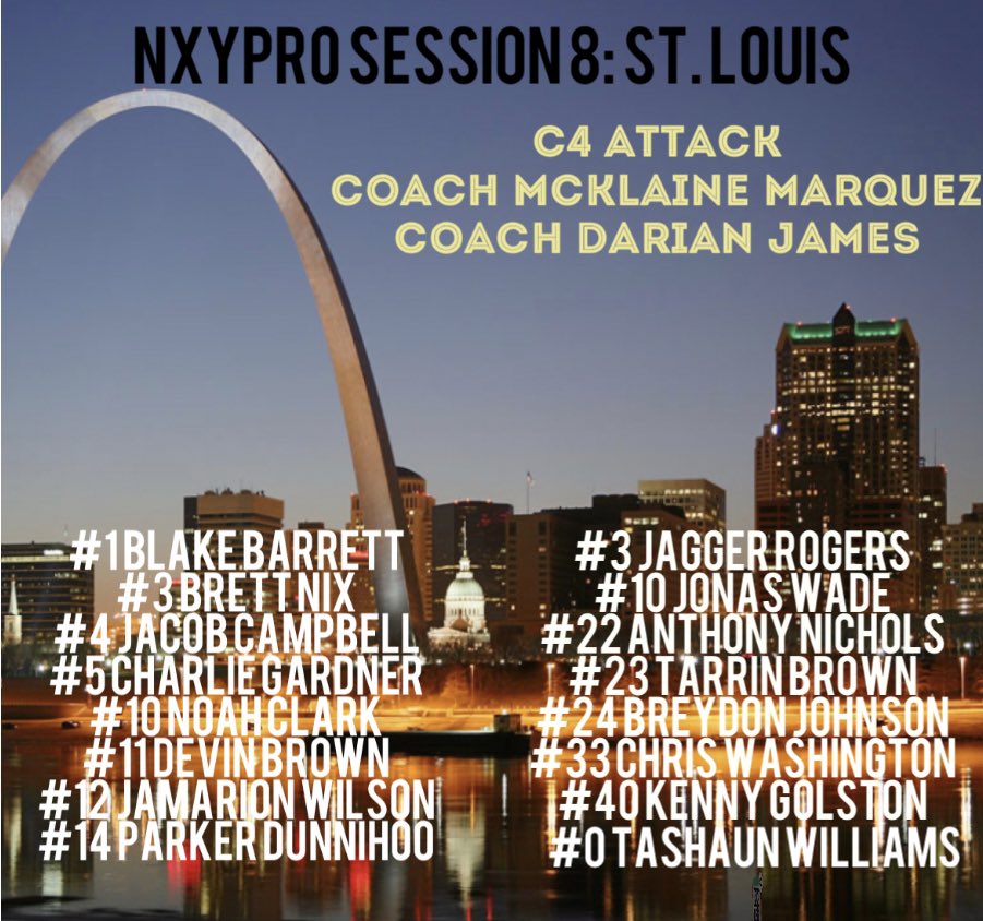 C4AttackHoops's tweet photo. Headed for STL☄️☄️☄️
@Noah_Clark05 @JacobCampbell05 @BrettNix_3 @_dbrown20 @BBarrett_07 @jamarionnnnn @Charlie55534000 
@thedarianjames3 @mck_CoachMac @Tashaun0G @tarrinb26 @antaplaya2 BreydonJohnson JaggerRogers @ParkerDunnihoo @Cdubb334 
@jonaswade0 @GolstonKenny https://t.co/labYJ97E04