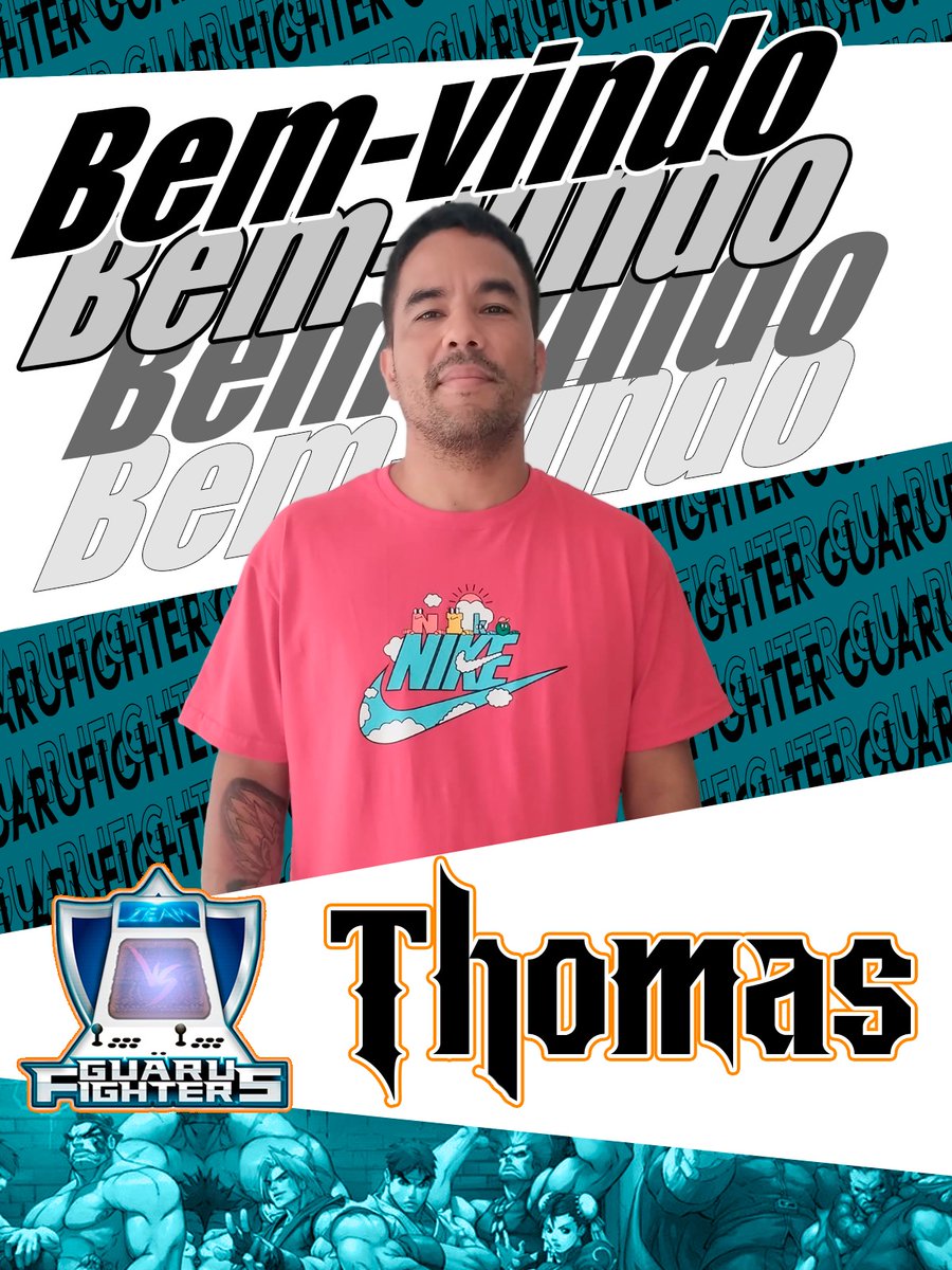 Guaru_Fighters's tweet photo. E vamos de novidade???
O nosso mais novo membro, mestre nas artes dos Fighting Games antigos  e mestre nos jogos atuais também!!
Seja bem vindo a Guarufighters @thomas_medeiros !!
Que sua jornada conosco seja vitoriosa!!! https://t.co/X6wsZx96b8