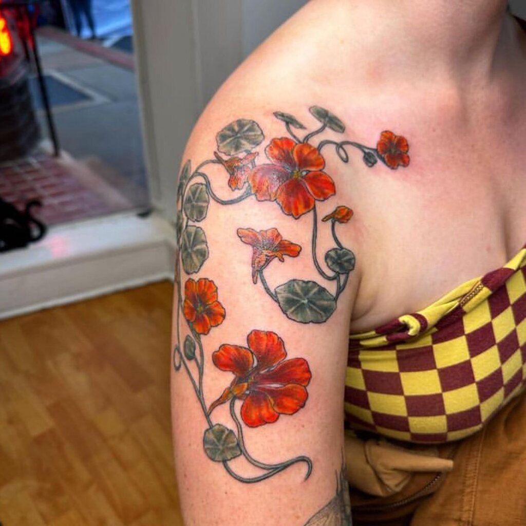 blackcatpa's tweet photo. 🎴beautiful nasturtiums by Beré @hyper_aware https://t.co/MDqcyzxJhO
