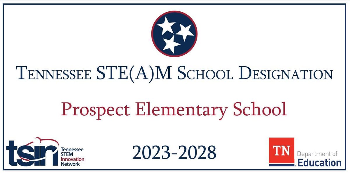 📣 💜👏🏼📣💜👏🏼📣💜👏🏼📣💜👏🏼📣💜👏🏼📣💜👏🏼
We are incredibly proud to officially announce that we have been selected as a Tennessee STE(A)M Designated Elementary School. Our Faculty, Staff, and Students have worked very hard to qualify for this honor.