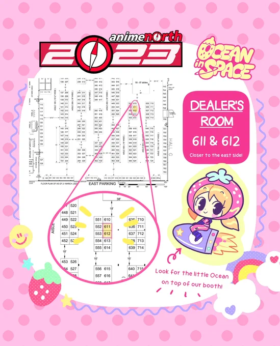 Anime North is next weekend!!! 🙈 We'll be in the Dealer's Room at table 611!! See you there! 🩷