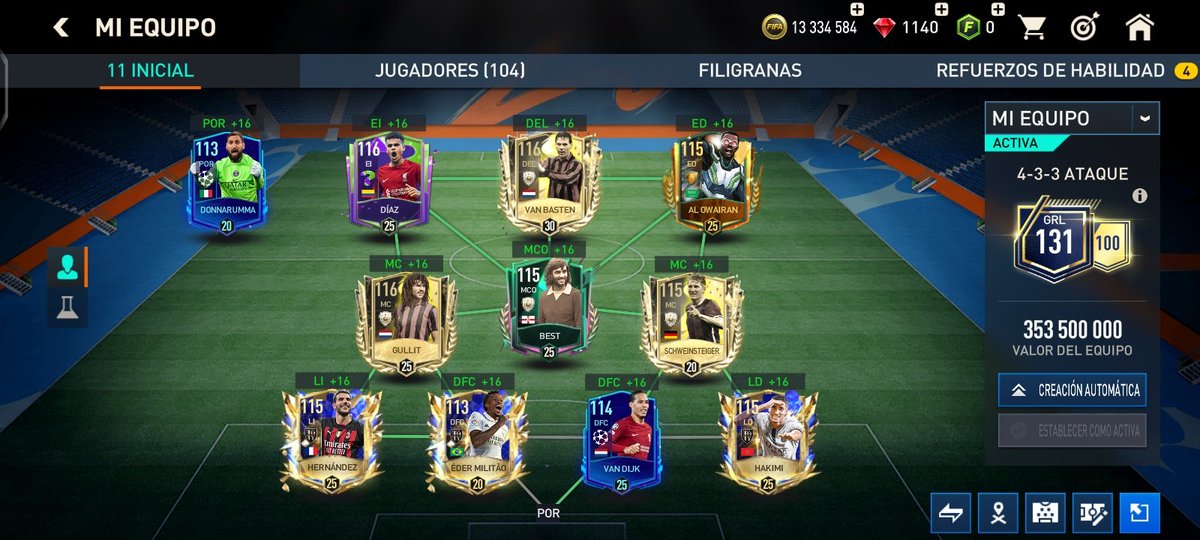 dimaty18's tweet photo. @El_PROFE_FIFA @HDWolvie @legas1710 @nitrofm7 @tutiofifa @fifagreiff @GtFifa @EAFIFAMOBILE @NeuxFM Hice bien?, Alguna recomendación? https://t.co/Qd6UPfUG55