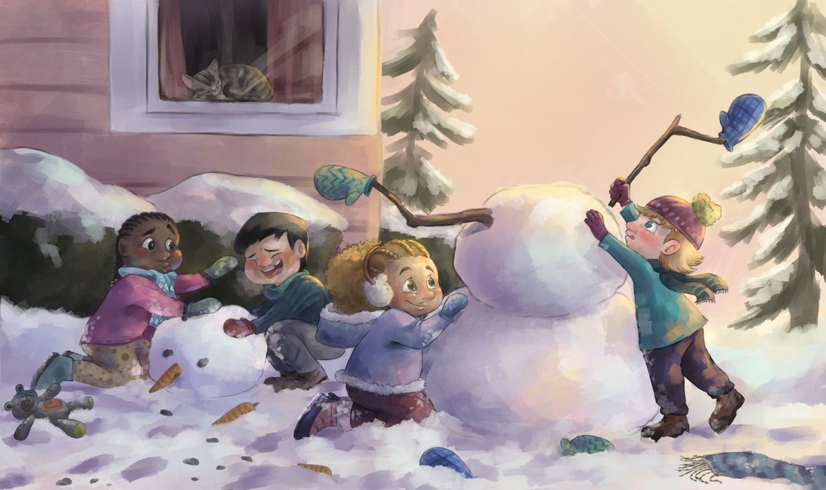 PKPaintings's tweet photo. Hey ya'll, I’m back in the #amquerying trenches again!

My name’s Melquea &amp; I’m a Black #kidlitartist looking for agent rep. I paint Black kids in all shapes &amp; sizes since it’s often overlooked.

My work (and my own #mswl 😏)
✨https://t.co/tO1eIFK4GI ✨

RTs appreciated! ❤️ https://t.co/DVQ7GmHrgy