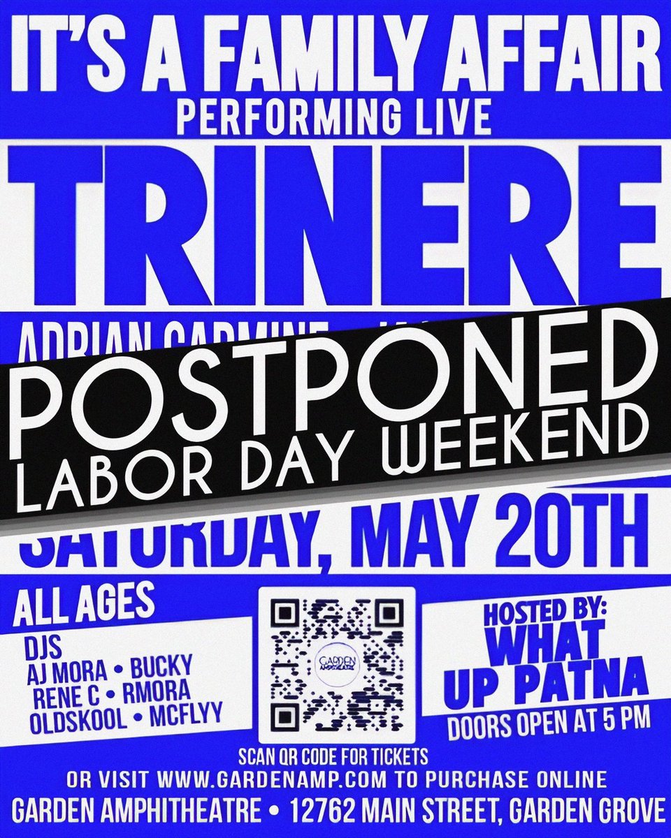 this Saturday event has been POSTPONED till Labor Day Weekend for more info Visit @WhatUpPatna ✨ luvNsupport ✨