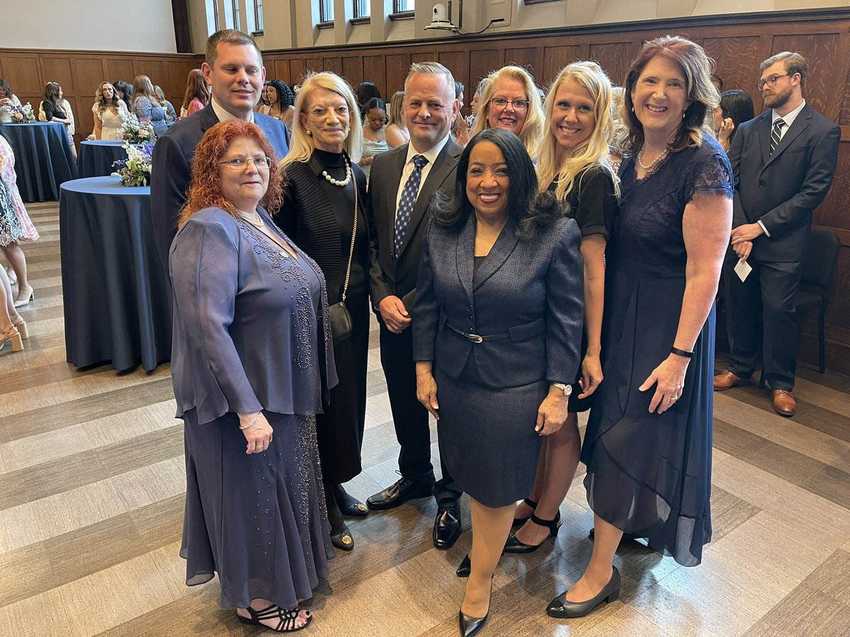 DeniseWocn's tweet photo. CWRU Frances Payne Bolton School of Nursing had their Pinning Ceremony and New Alumni Welcome at the Maltz Performing Arts Center in Ohio. The Bassett Med Center DNP Cohort from Coopersown, NY were among the students being pinned…some by Joyce J. Fitzpatrick, PhD, MBA, RN, FAAN! https://t.co/e5eEA62hzA
