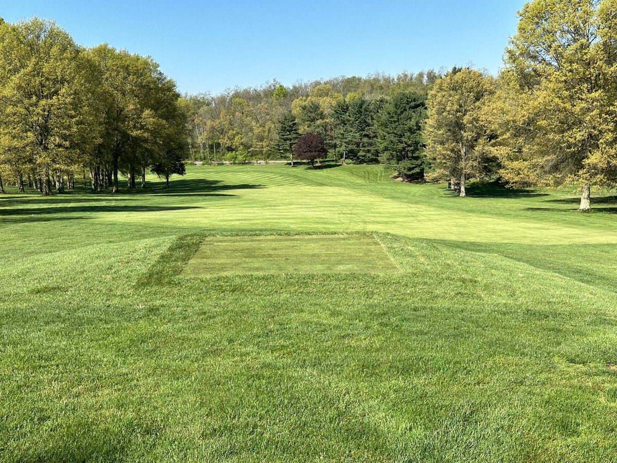 Many courses don’t have forward tees at the correct yardage for most golfers who use them.  Westmoreland Country Club is no longer one of those courses.  I am glad to have designed the new forward tees and lead the construction team this Spring to build them! #golfcoursedesign