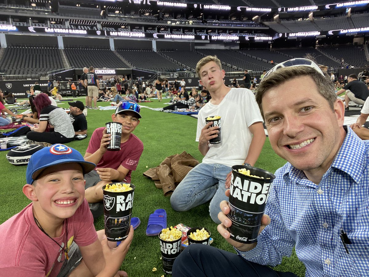 NealBerkey's tweet photo. #MovieNight doesn’t get BETTER than this! #RaiderNation https://t.co/CJDYNlnRh2