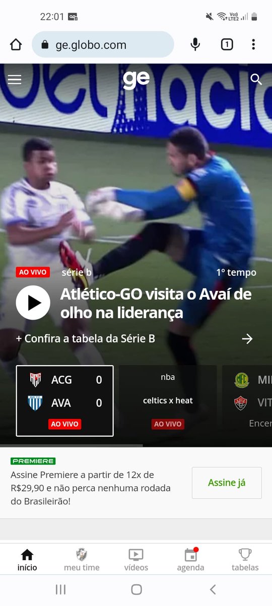 joaodefaria4's tweet photo. O jogo é em Goiânia. O Atlético recebe o Avaí de olho na liderança https://t.co/I6vSFxBWm0