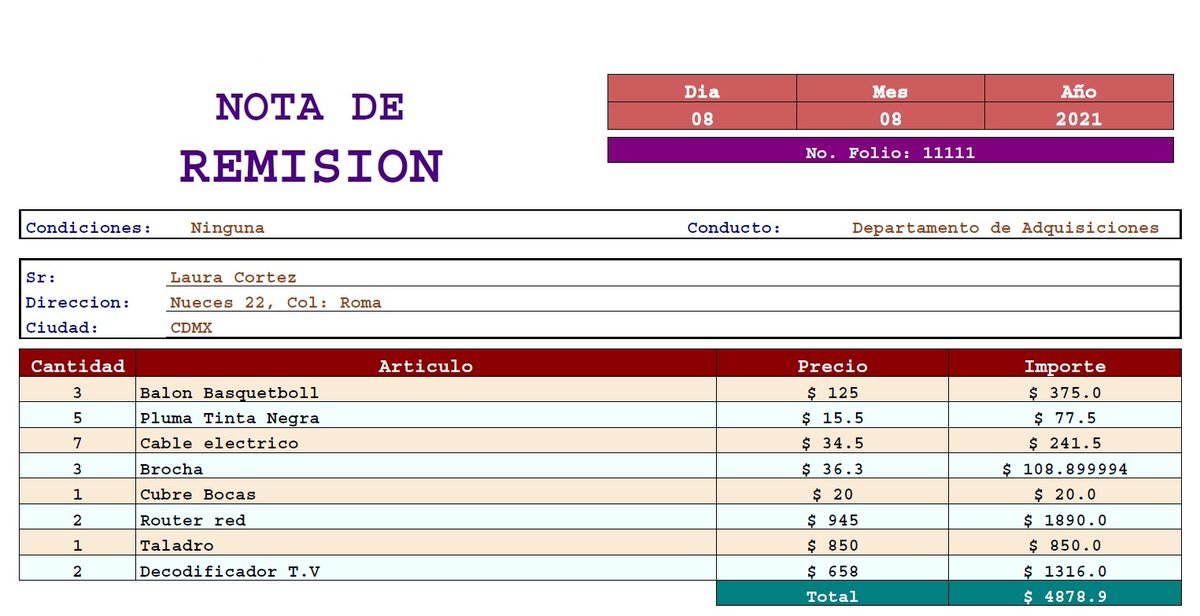 ReportesPdf's tweet photo. 16 Diseños de Nota de Remision ( Plantilla 1 ) en #PDF que pueden cargar datos de varios Origenes de Datos #XML #HTML #JSON #XLS Generados por aplicacion #Java

https://t.co/lTudLgfwkf

en el link ejemplo del formato de los archivos y programa #Java de demostracion https://t.co/cCQTcOwnoy