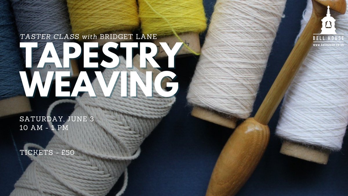 BellHouseNews's tweet photo. Learn the #art of #tapestry weaving with this taster class led by award-winning tapestry weaver Bridget Lane. 🧵 No experience required - book now: https://t.co/MXs6Ylq4ml #dulwich #dulwichvillage #london #southwark #arts #creative #creativity #tasterclass #tapestryweaving https://t.co/99jYgQsLHA